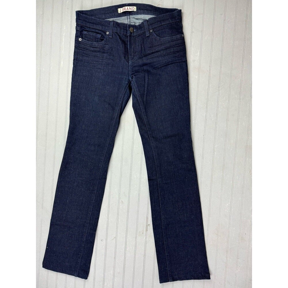 J Brand Size 29 Womens Jeans Cigarette Leg Low Rise Dark Wash Stretch Straight